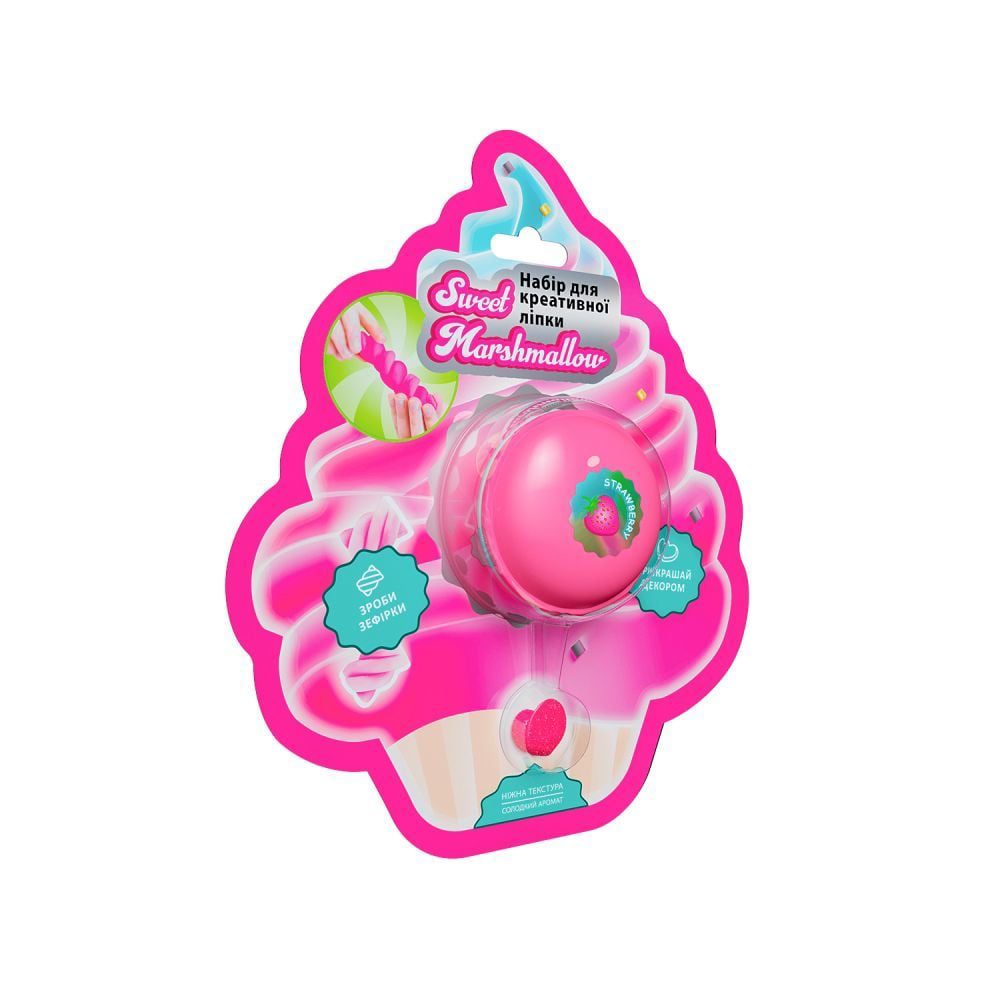 Macaron Kutuda Marshmallow Çilek Slime Macaron Kutuda Marshmallow Çilek Slime