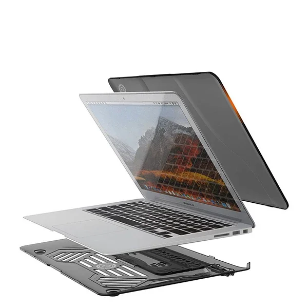 MacBook Air 13 A1466/1363 Portatif Alt Üst Kılıf + Çanta - Çizik ve Darbe Koruması