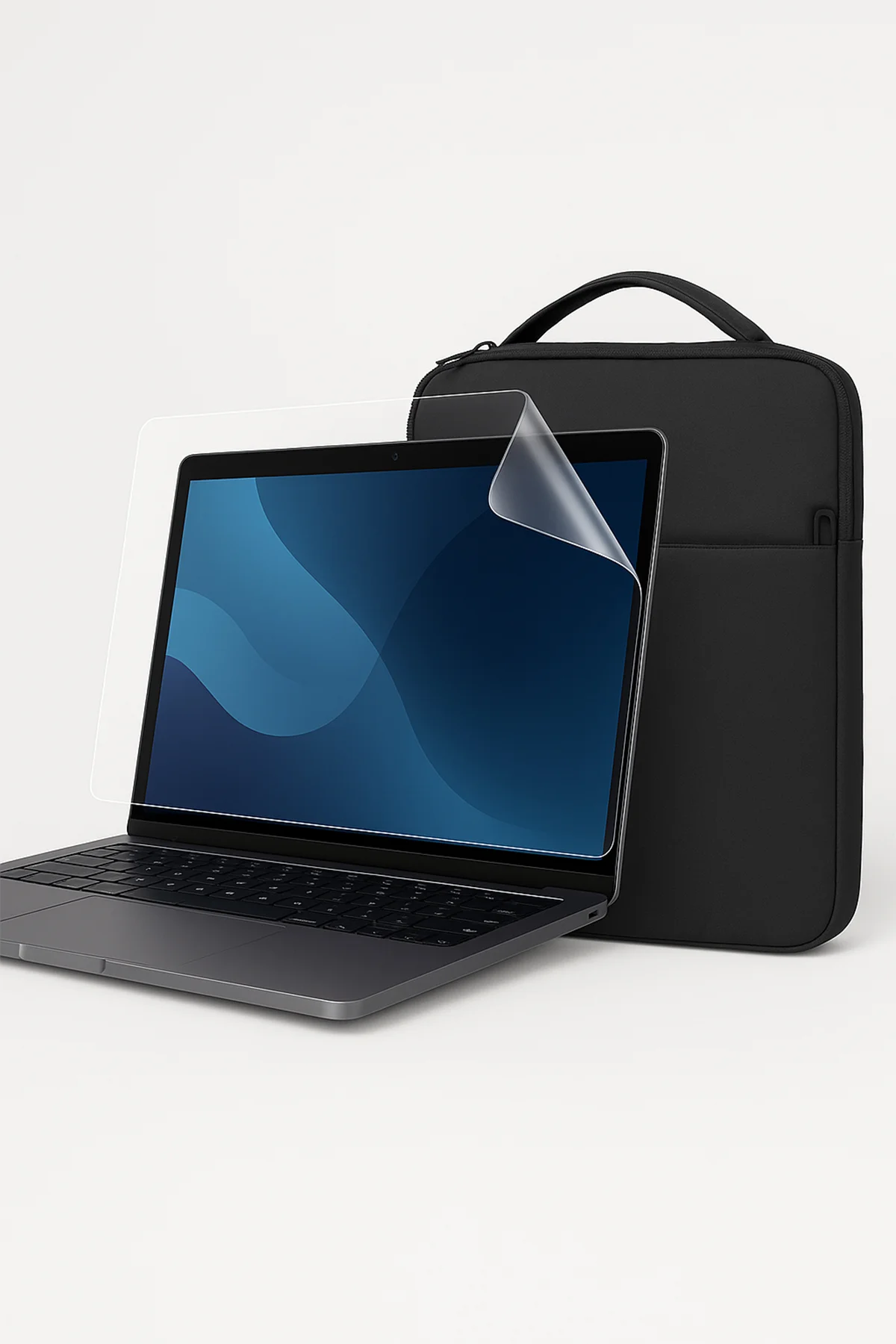 Macbook air 13" (M1,2020) Evoque Case + 9H Nano Ekran Koruyucu