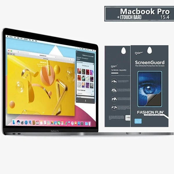 Macbook Pro 15 Anti Blue Light Ekran ve Track Pad Koruyucu - 3 Katmanlı 9H Sertlik