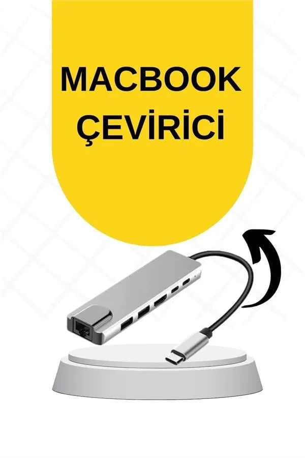 Macbook Pro/air Uyumlu USB Type-C 8 In 1 Hub Dönüştürücü Çevirici Çoklayıcı USB Hdmı Micro Sd 8 Girişli Fiyatı, Yorumları ve Özellikleri