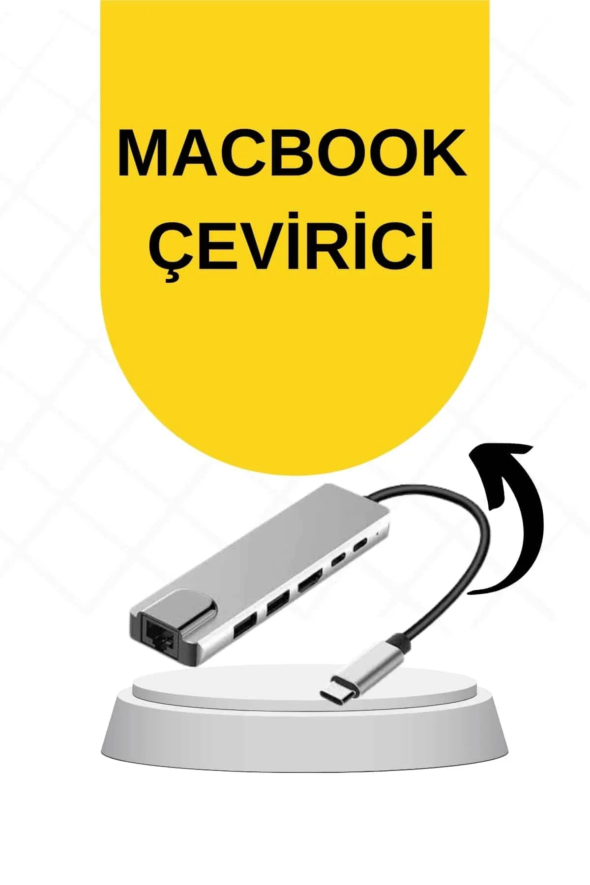 Macbook Pro/air Uyumlu USB Type-C 8 In 1 Hub Dönüştürücü Çevirici Çoklayıcı USB Hdmı Micro Sd 8 Giri