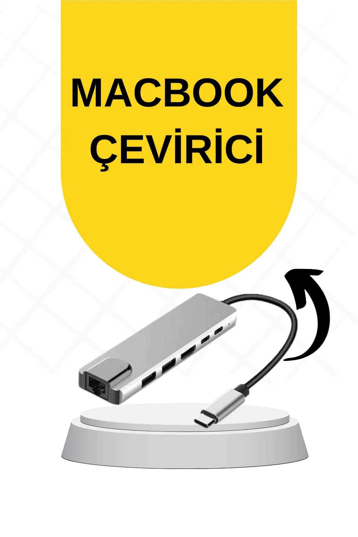 Macbook Pro/air Uyumlu USB Type-C 8 In 1 Hub Dönüştürücü Çevirici Çoklayıcı USB Hdmı Micro Sd 8 Girişli Macbook Pro/air Uyumlu USB Type-C 8 In 1 Hub Dönüştürücü Çevirici Çoklayıcı USB Hdmı Micro Sd 8 Girişli