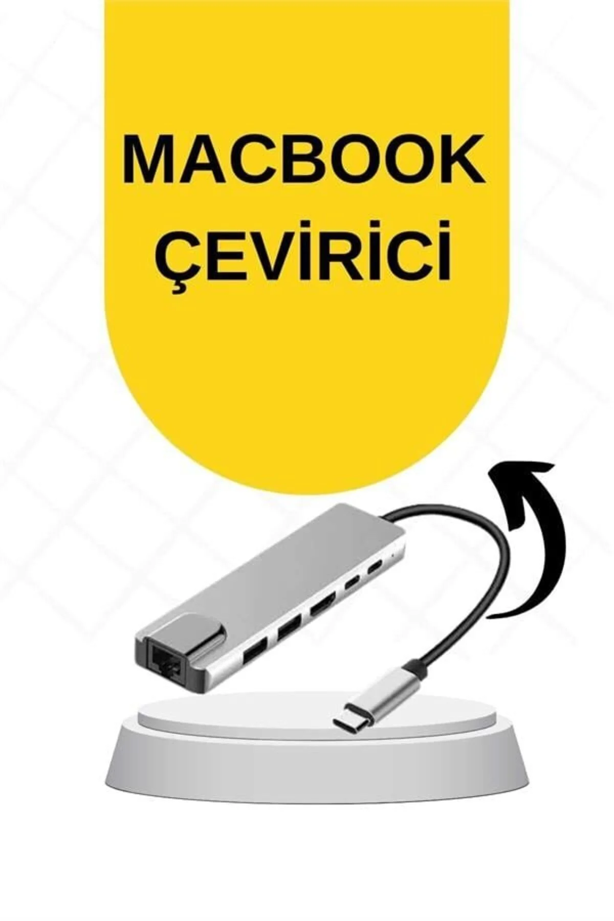 Macbook Pro/air Uyumlu USB Type-C 8 In 1 Hub Dönüştürücü Çevirici Çoklayıcı USB Hdmı Micro Sd 8 Giri Macbook Pro/air Uyumlu USB Type-C 8 In 1 Hub Dönüştürücü Çevirici Çoklayıcı USB Hdmı Micro Sd 8 Giri - Görsel 2