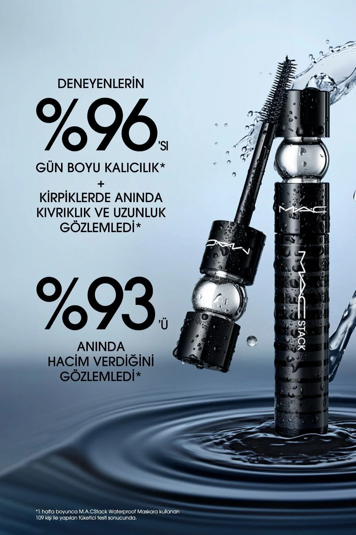 M·a·cstack Waterproof Black Stack Mascara 12 /ml. Pssn183