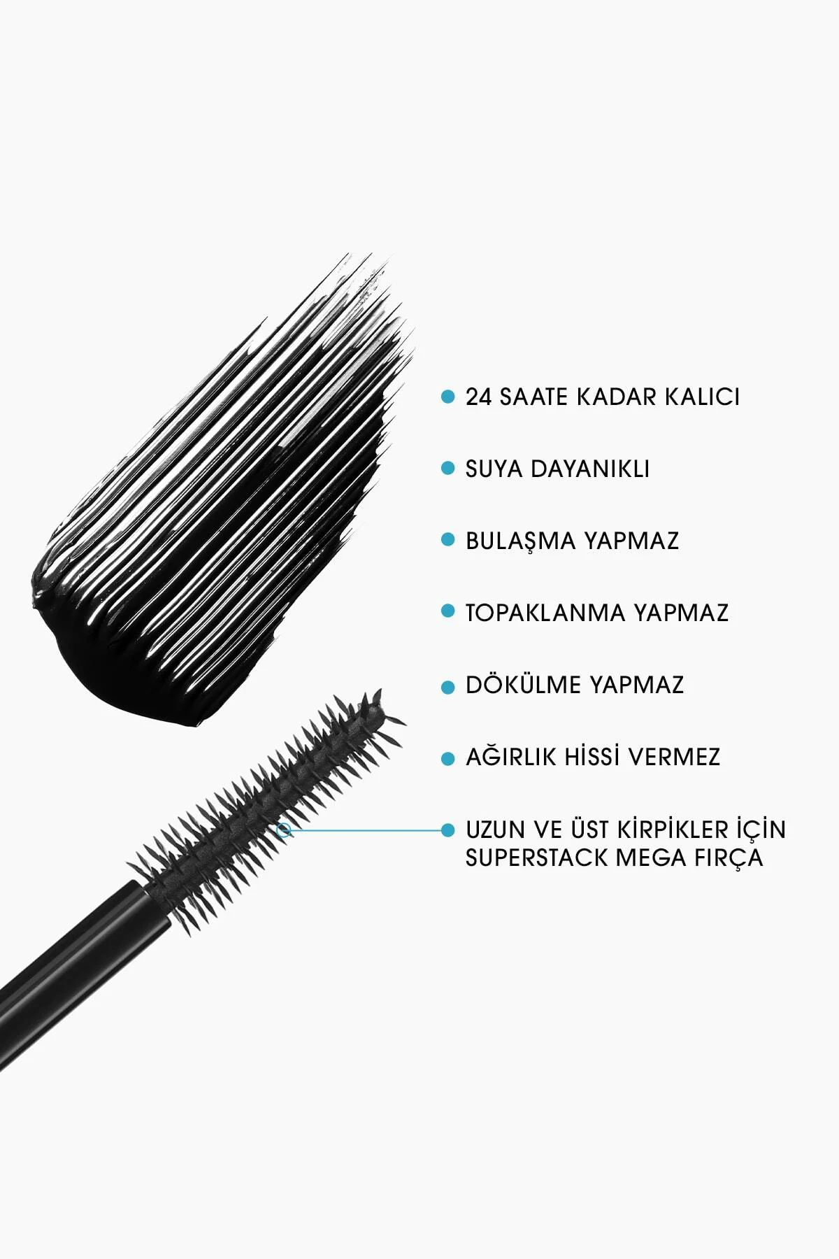 M·a·cstack Waterproof Suya Dayanıklı Maskara - Black Stack - 12ml