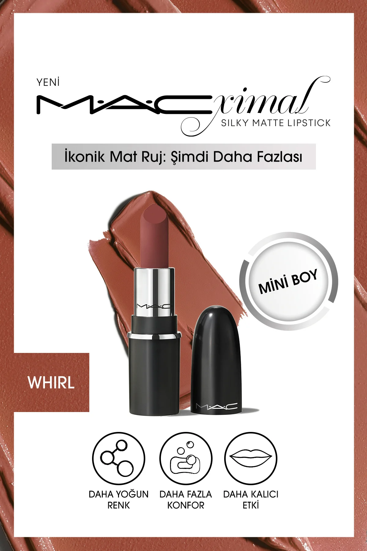 MACximal Mini MAC Silky Matte Lipstick - Whirl 1.7g