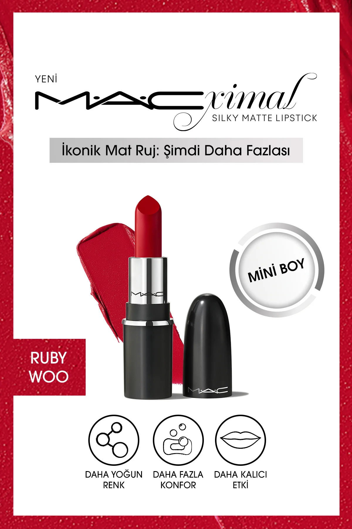 MACximal Mini Mac Silky Matte Lipstick - Diva 1.8g