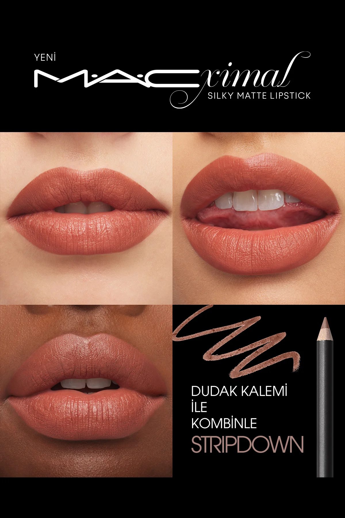 M·A·CXIMAL Silky Matte Lipstick ( Taupe ) Nemlendirme Etkili Yoğu