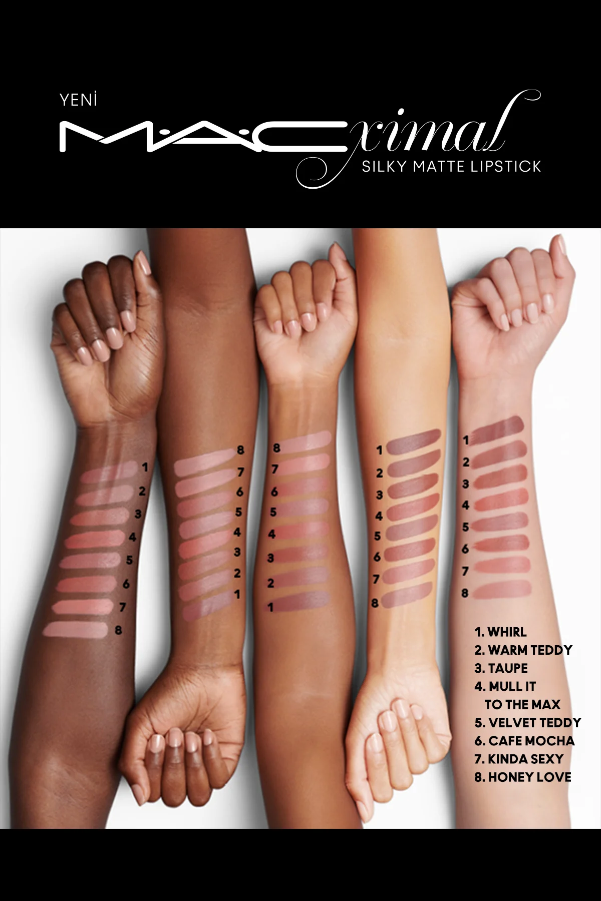 M·A·CXIMAL Silky Matte Lipstick (Honeylove) Nemlendirme Etkili Yo