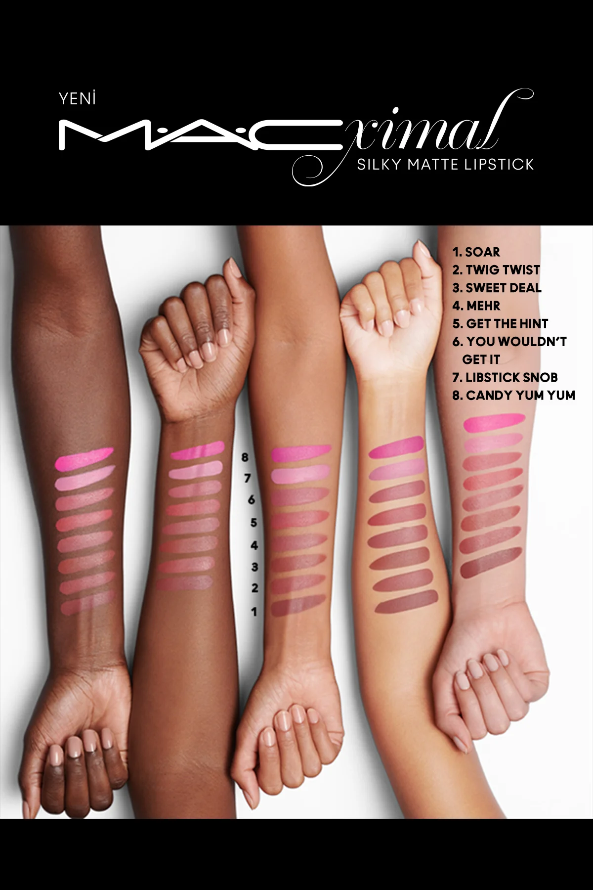 M·a·cxımal Silky Matte Lipstick Nemlendirme Etkili Yoğun Renk Sağ