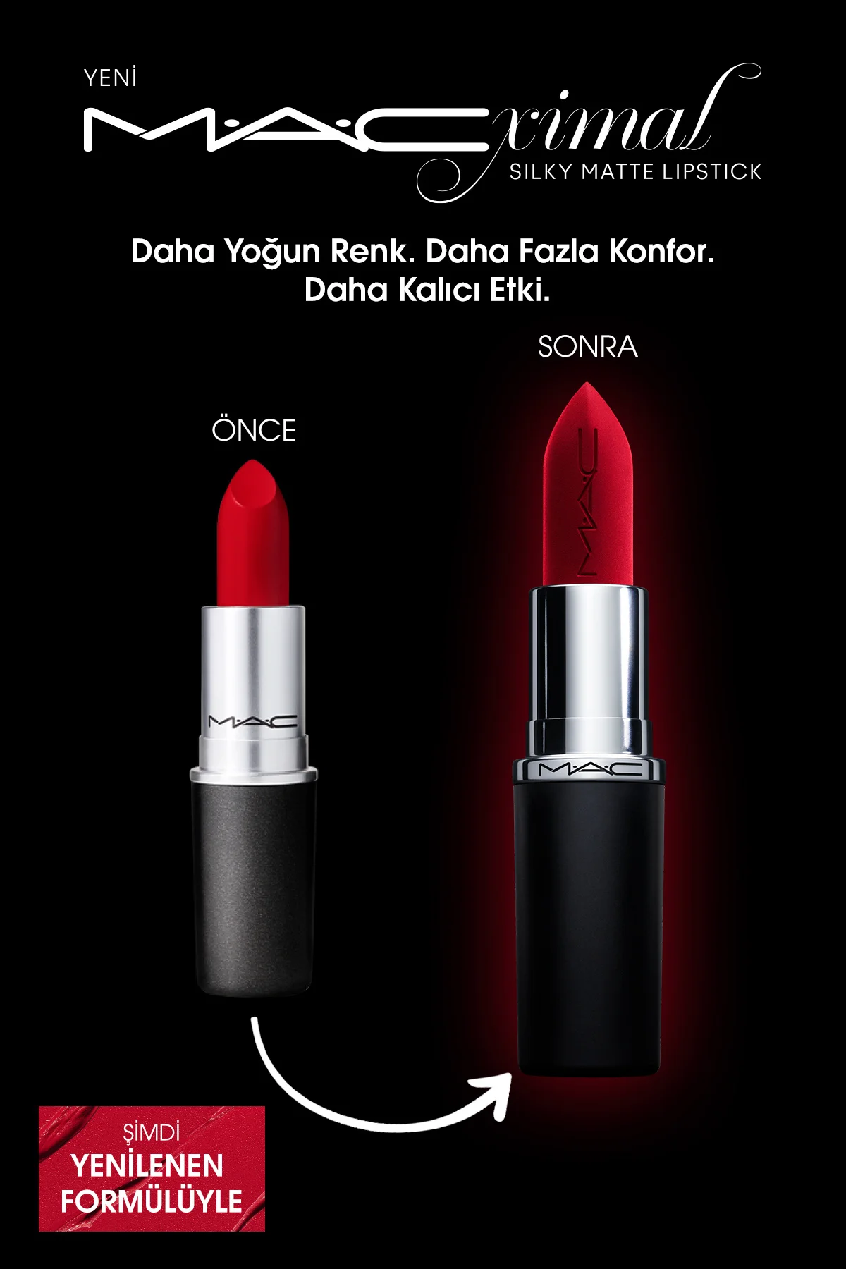 M·a·cxımal Silky Matte Lipstick Nemlendirme Etkili Yoğun Renk Sağ