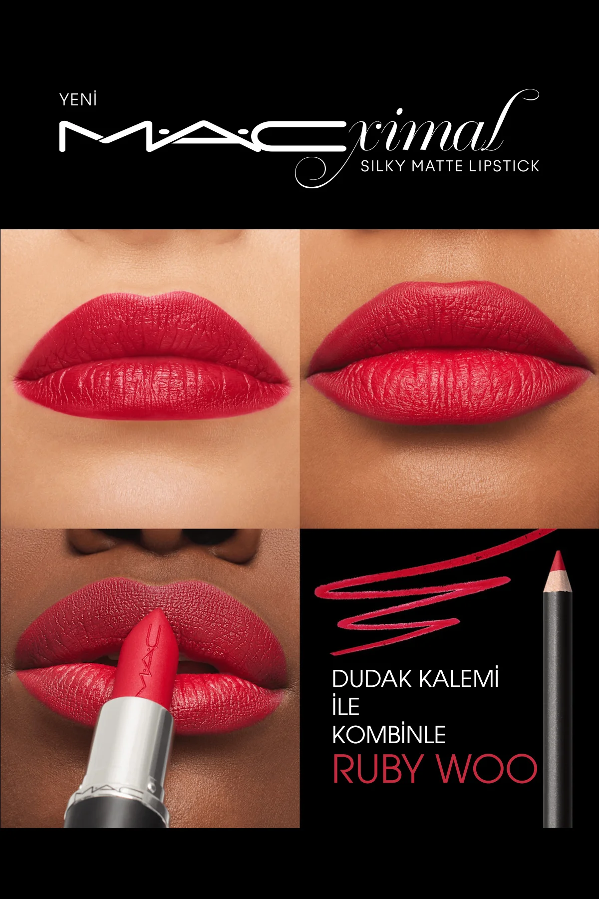 M·A·CXIMAL Silky Matte Lipstick Nemlendirme Etkili Yoğun Renk Sağ