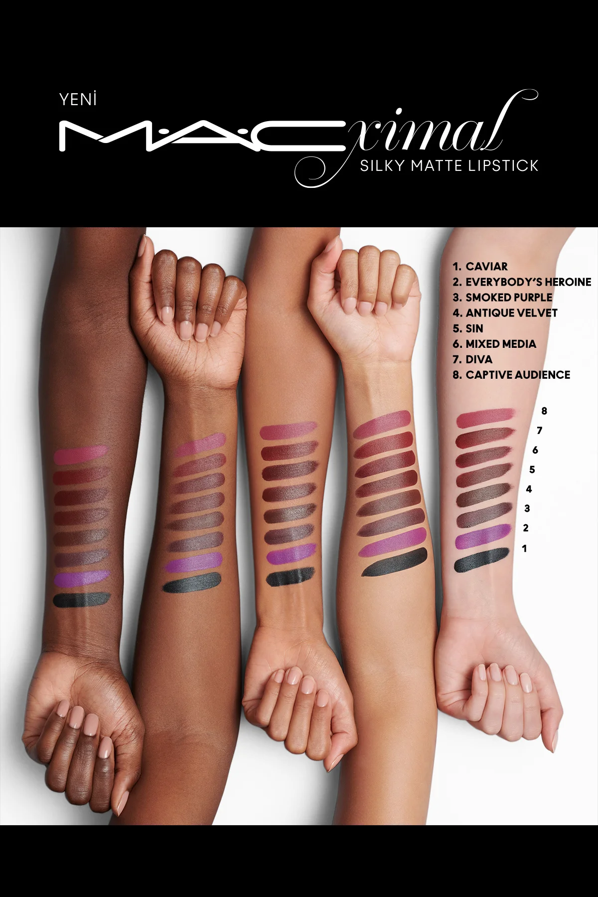M·a·cxımal Silky Matte Lipstick Nemlendirme Etkili Yoğun Renk Sağ
