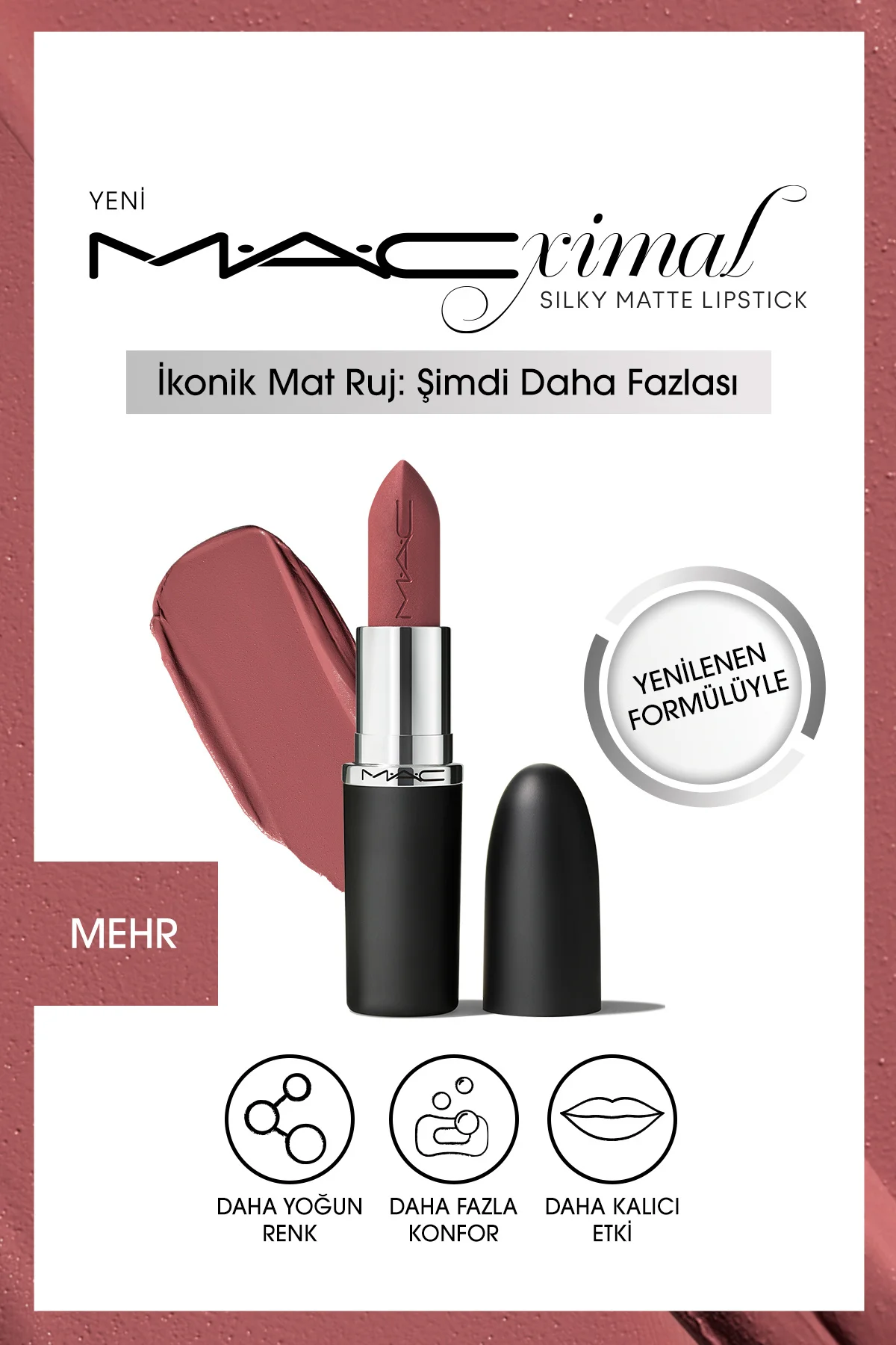 M·a·cxımal Silky Matte Lipstick Nemlendirme Etkili Yoğun Renk Sağ