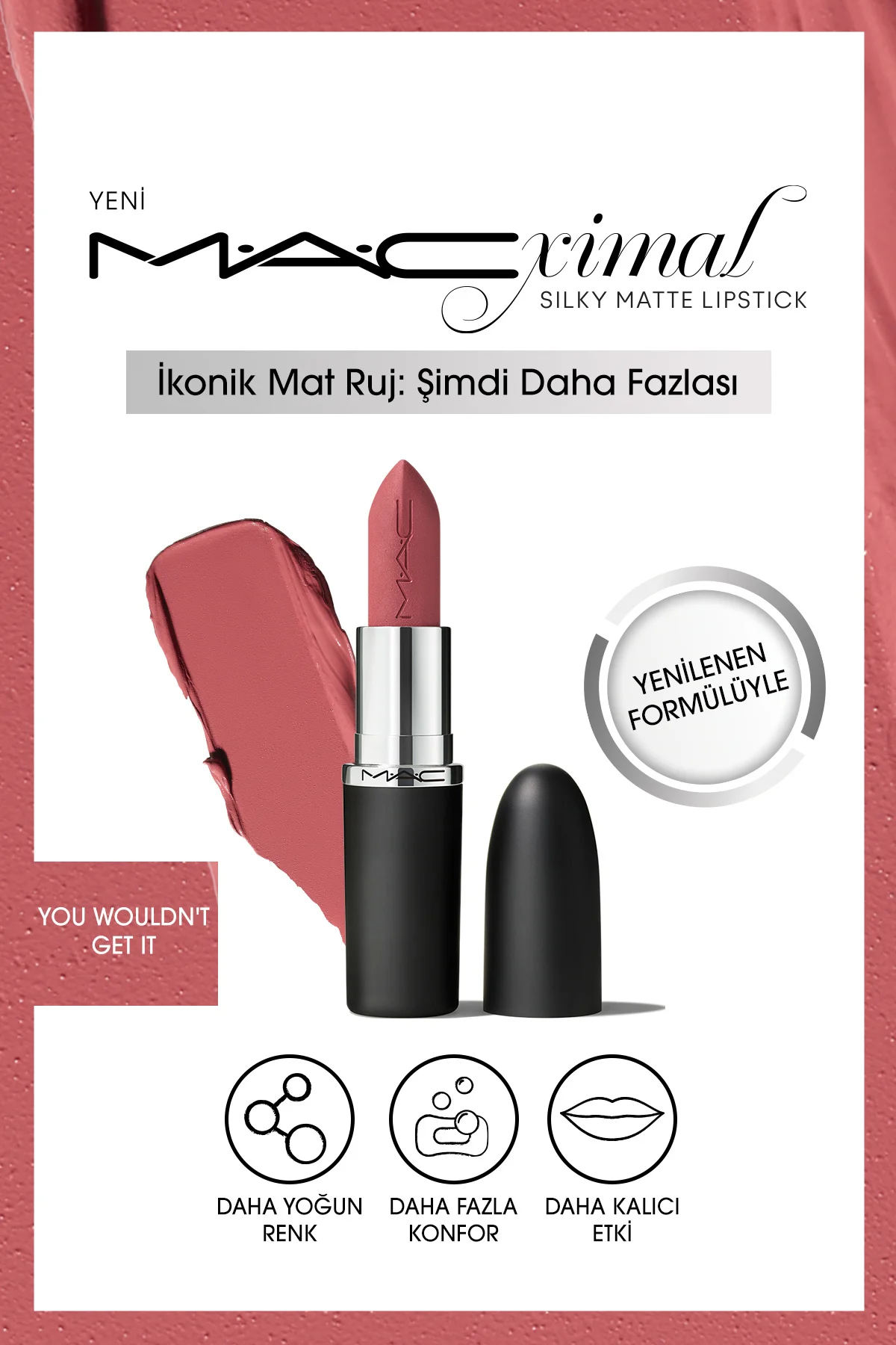 M·a·cxımal Silky Matte Lipstick Nemlendirme Etkili Yoğun Renk Sağ
