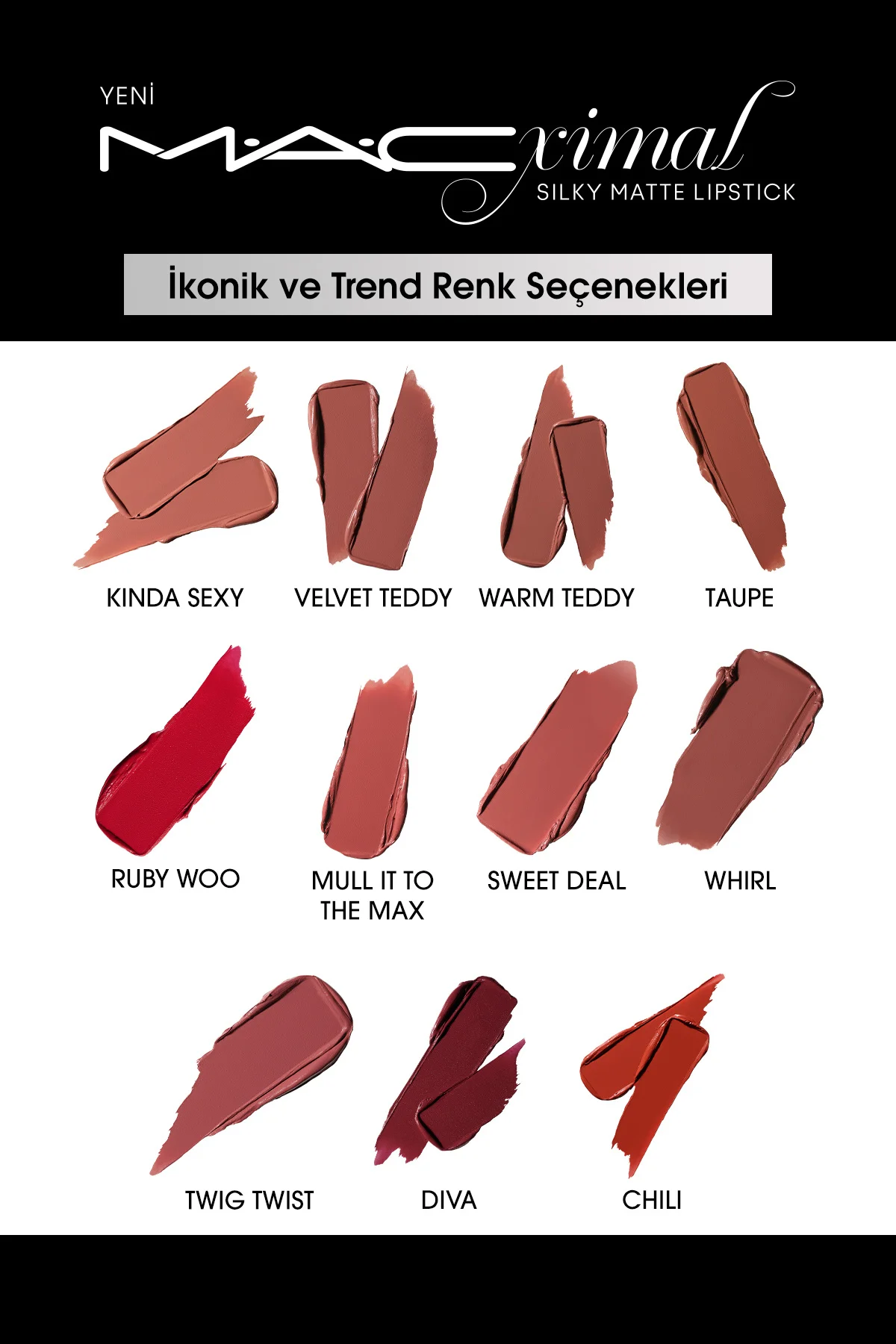 M·a·cxımal Silky Matte Lipstick Nemlendirme Etkili Yoğun Renk Sağ