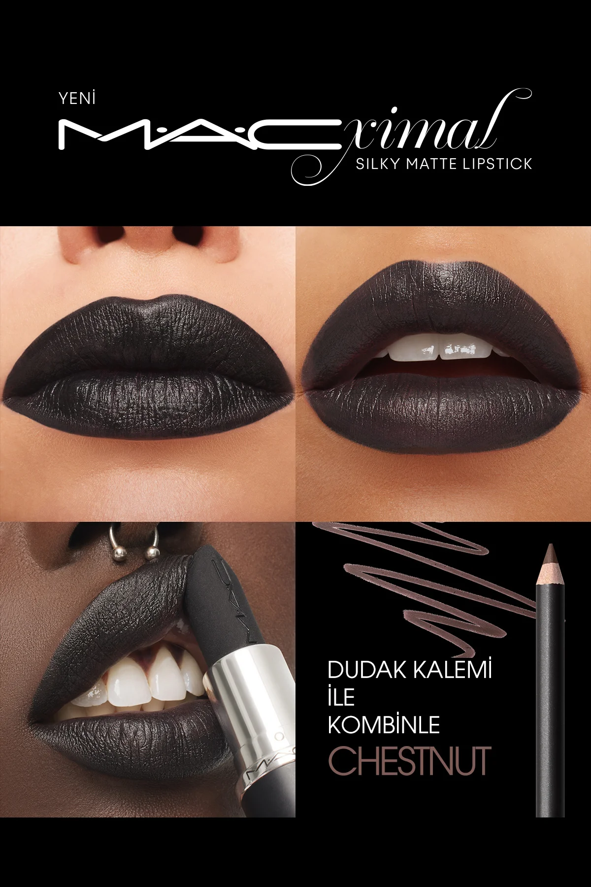 M·a·cxımal Silky Matte Lipstick Nemlendirme Etkili Yoğun Renk Sağ