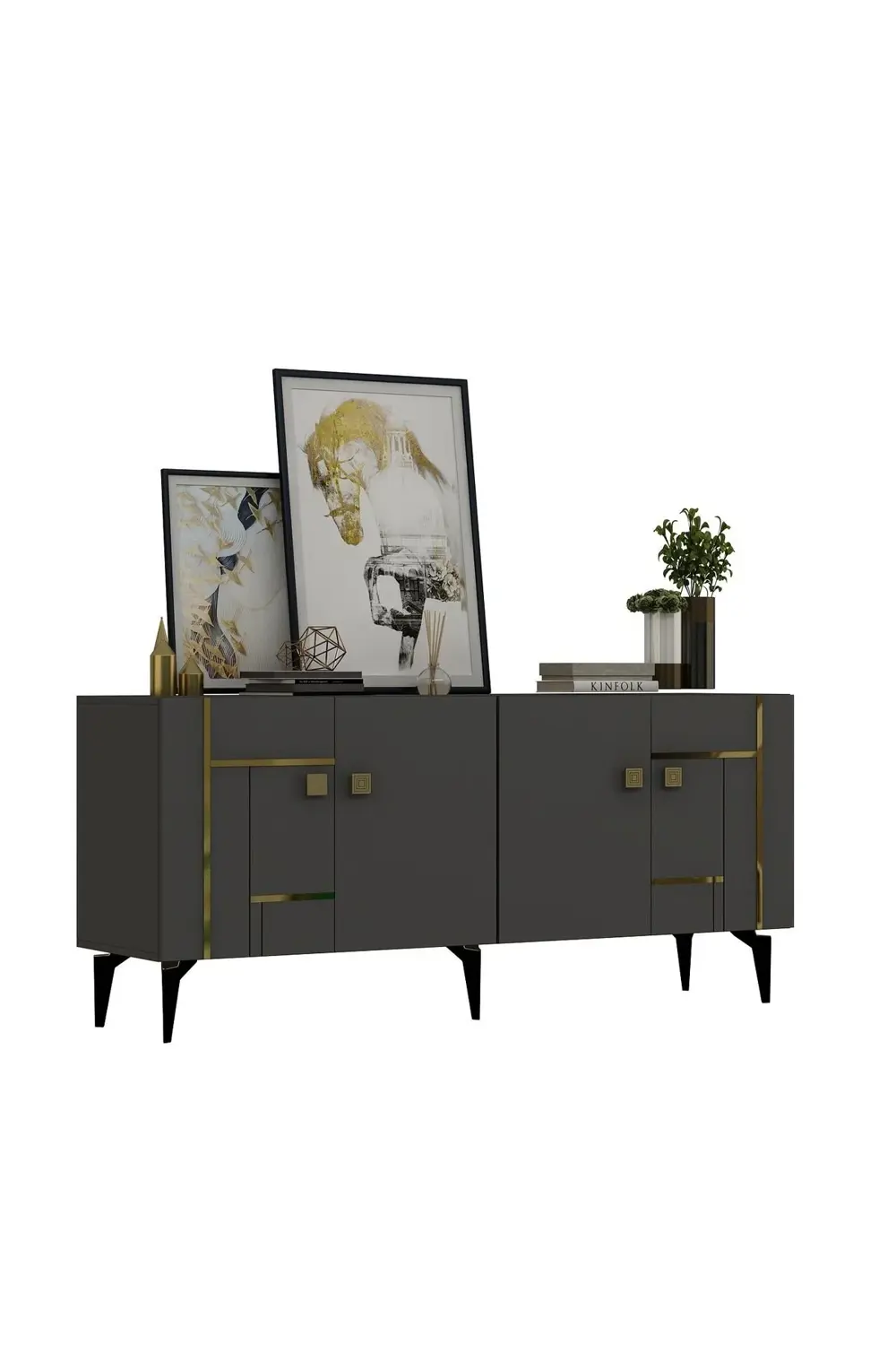 MADDERA KONSOL ANTRASİT-ALTIN