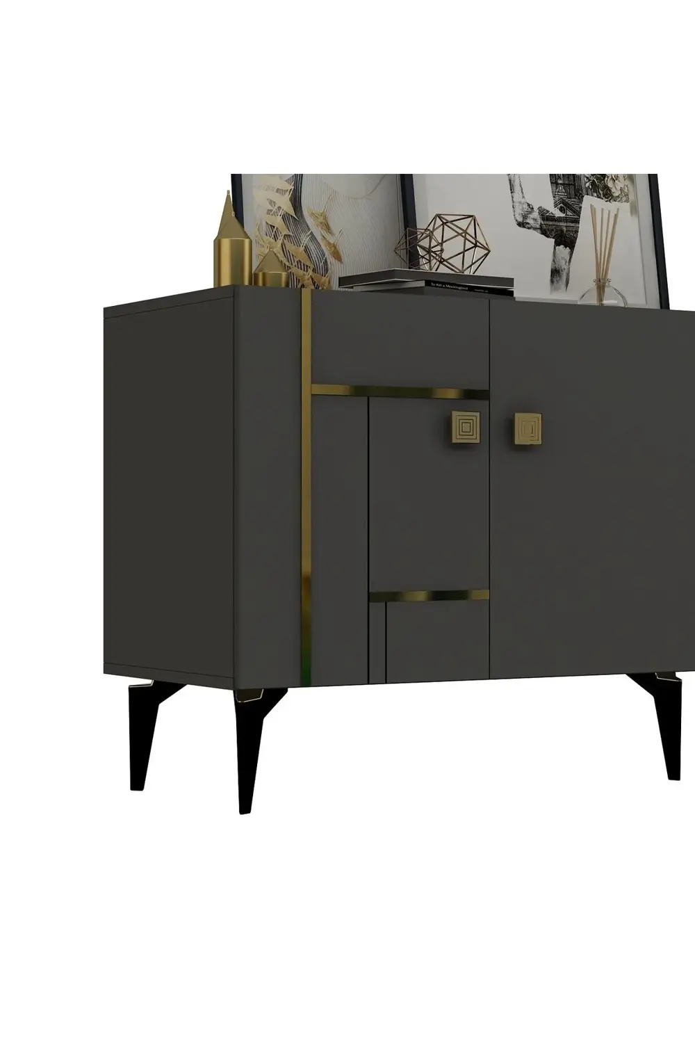 MADDERA KONSOL ANTRASİT-ALTIN