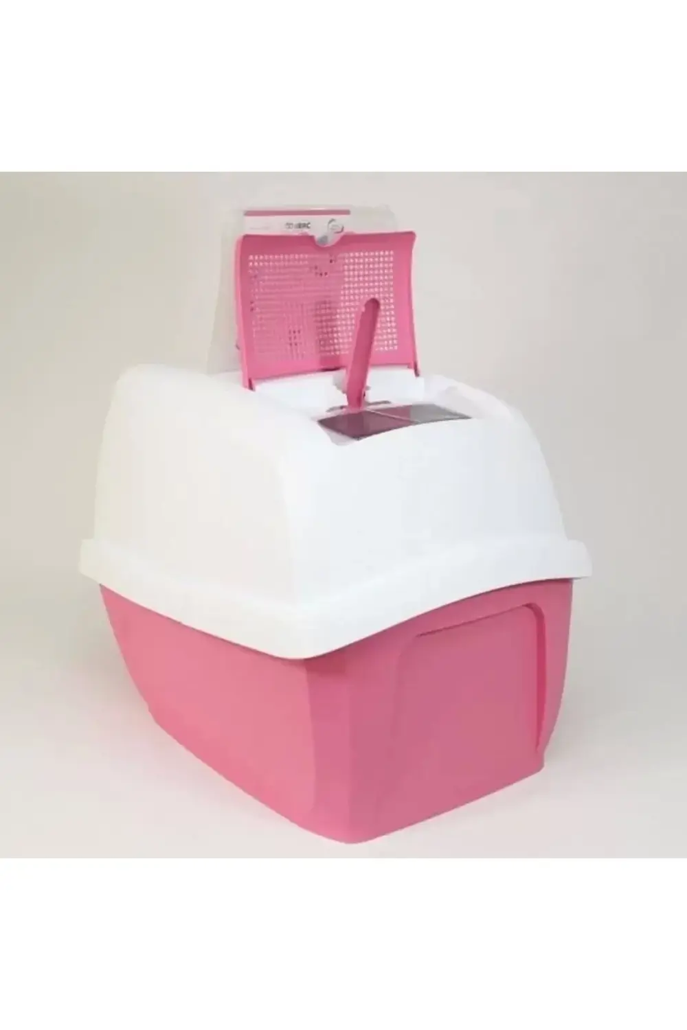 Maddy Junior Üstü Açılır Kapalı Kedi Tuvaleti Pembe 57x43x41 Cm