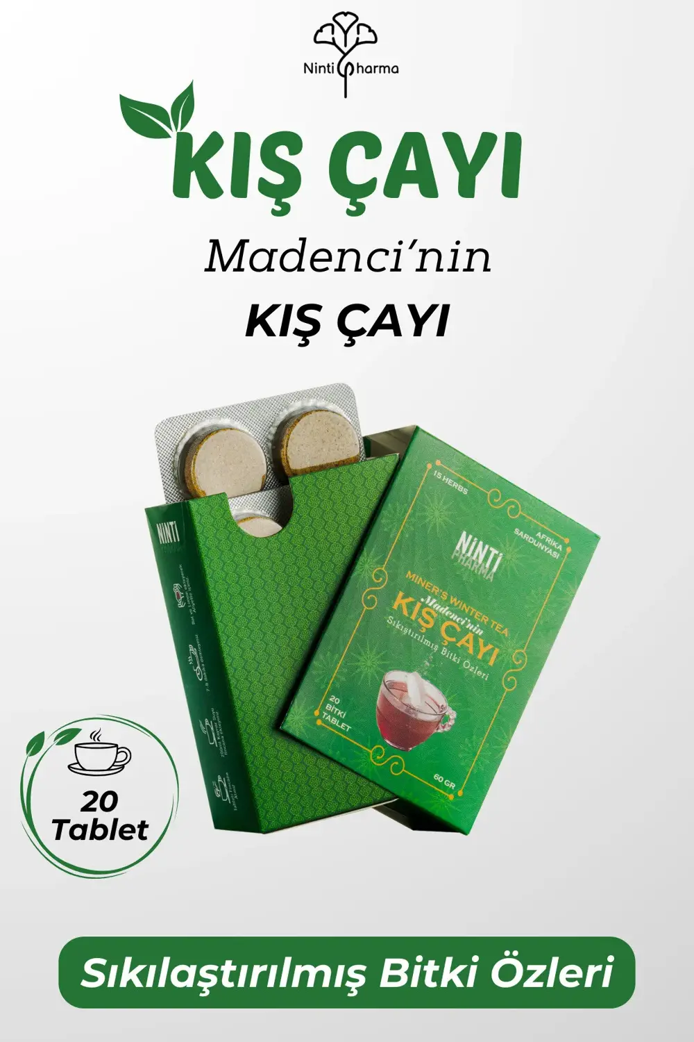 Nintipharma Madencinin Kış Çayı, Zengin İçerikli C Vitaminli Atom Kış Çayı 20