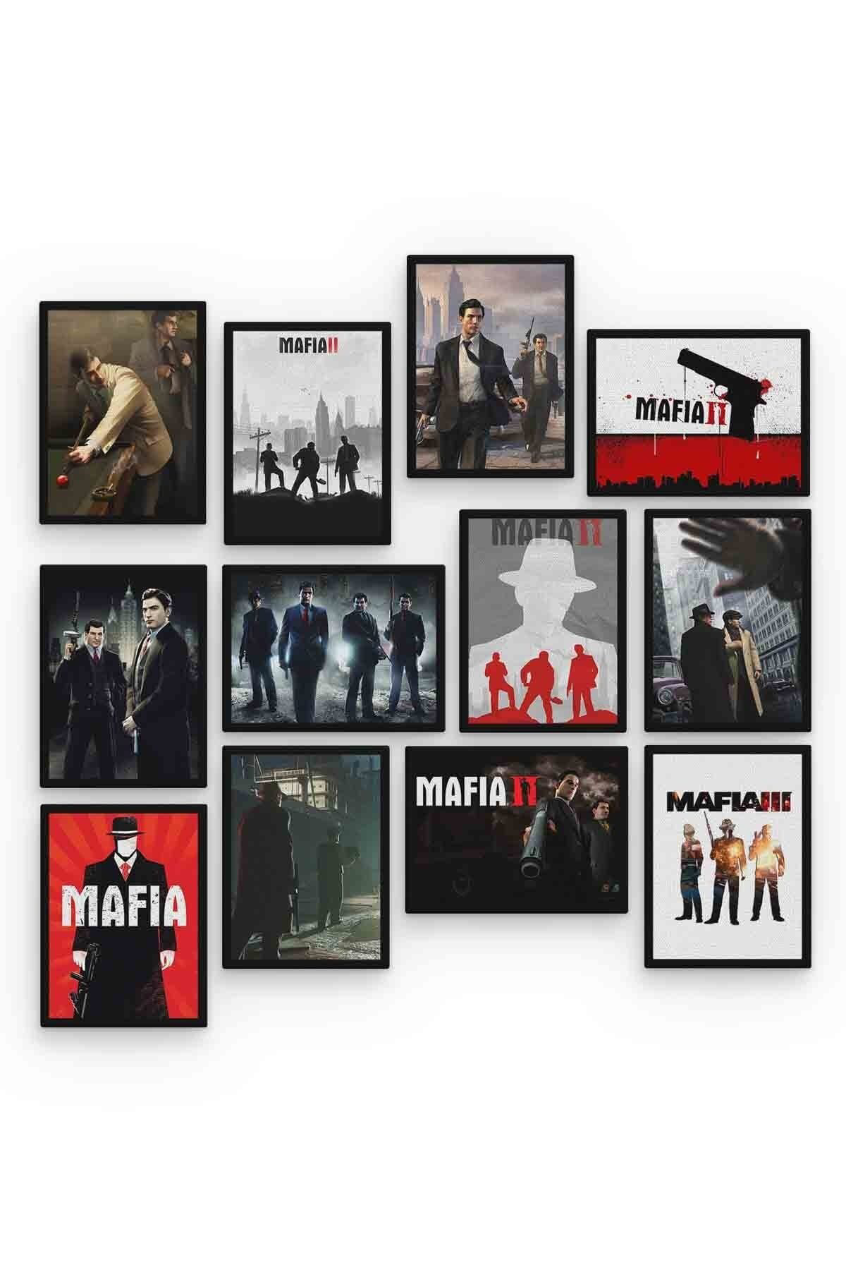 Mafia 12 Parça Mdf (ahşap) Tablo Ofis Boyu 