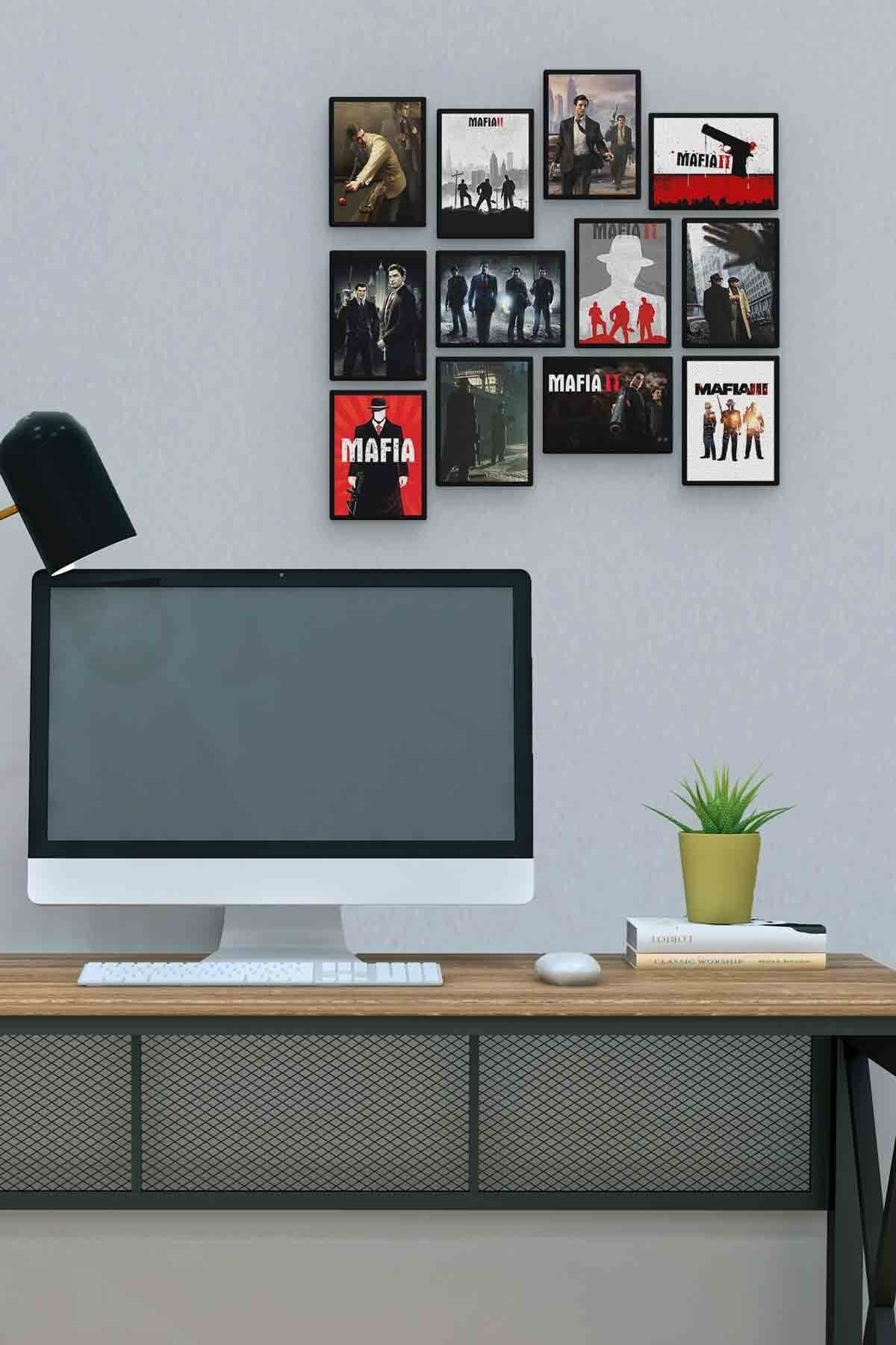 Mafia 12 Parça Mdf (ahşap) Tablo Ofis Boyu 