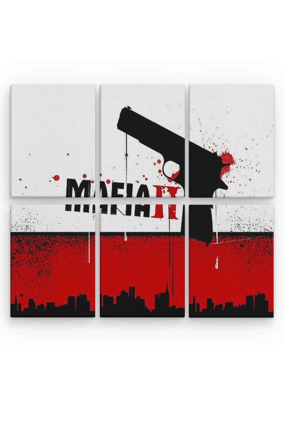 Mafia 6 Parça Ahşap Mdf Tablo Nhl1294
