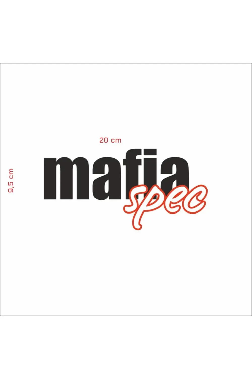 Mafia Spec Araç Yazısı Sticker