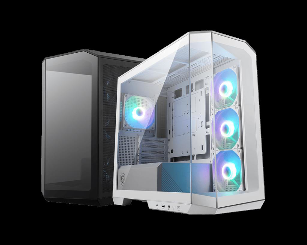 Msi Mag Pano M100r Pz White Temperli Cam 3X120mm 1X120mm Argb Fan Mat
