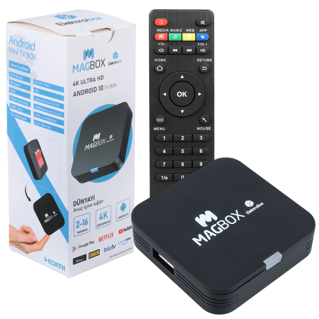 MAGBOX ELECTROBOX 2 GB RAM H313 İŞLEMCİ 16 GB HDD 4K ULTRA HD AND