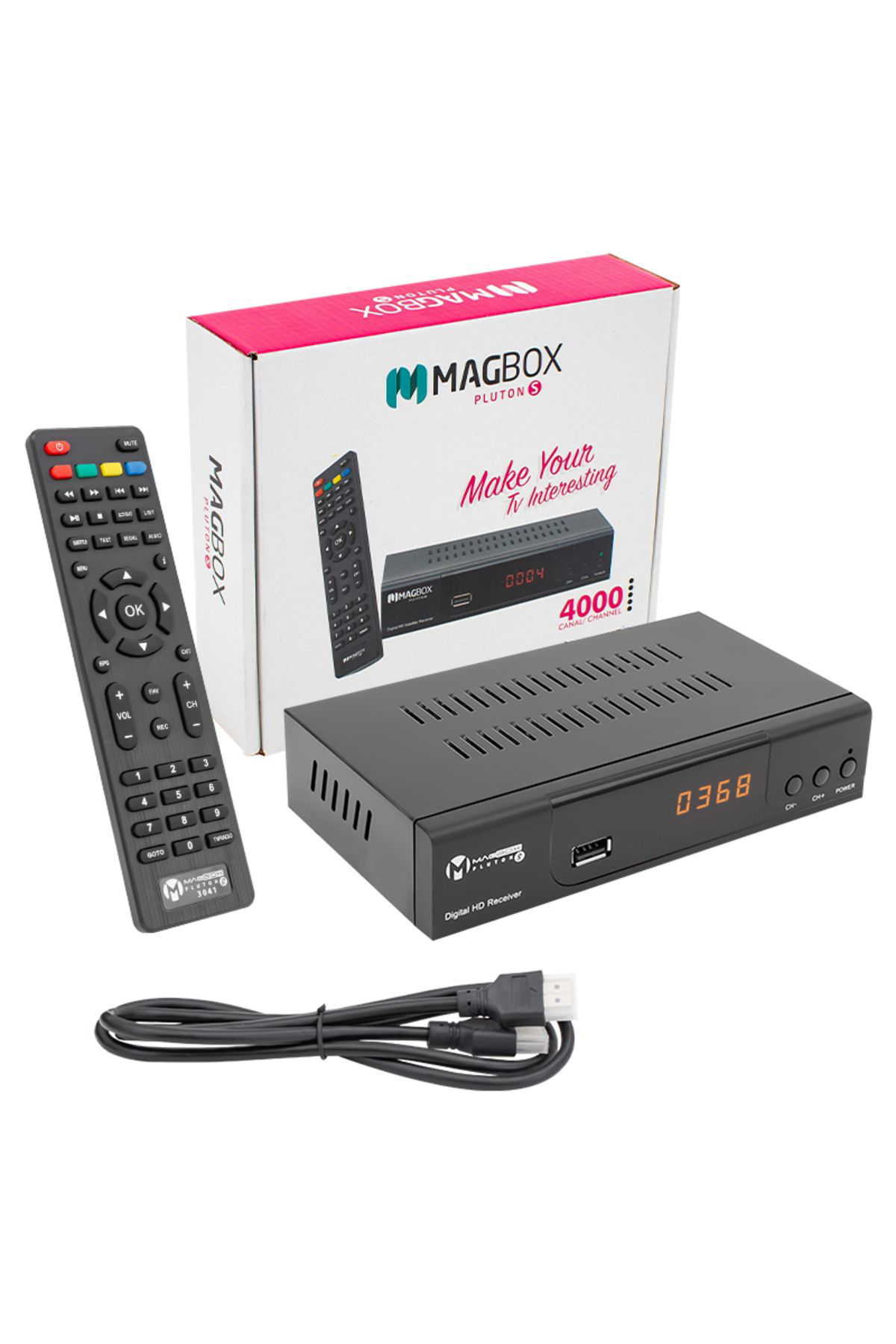 Ok Aksesuar Magbox Pluton S Yeni Model Kasali Full Hd Uydu Alicisi Tkgsli (Sc