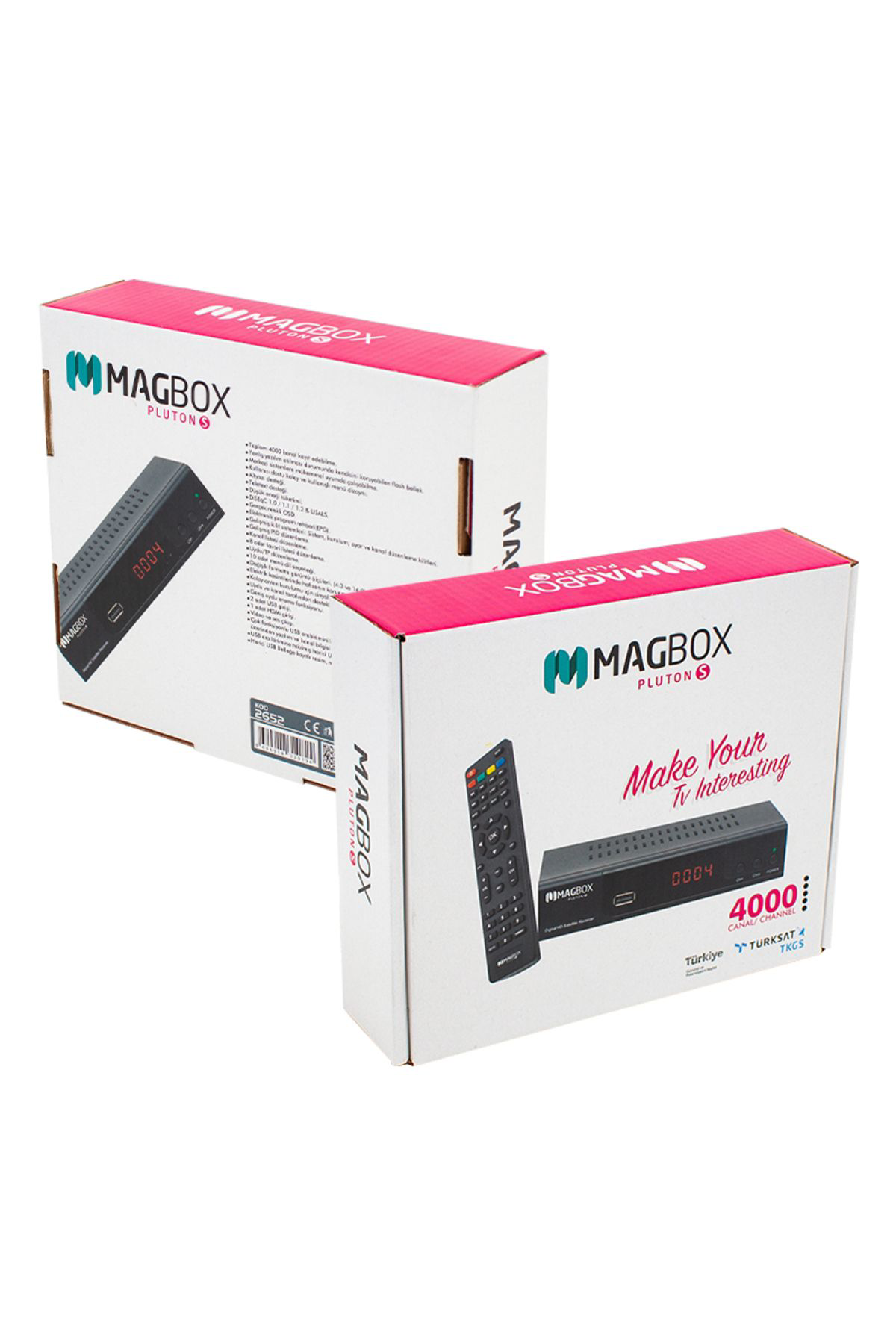 Ok Aksesuar Magbox Pluton S Yeni Model Kasali Full Hd Uydu Alicisi Tkgsli (Sc