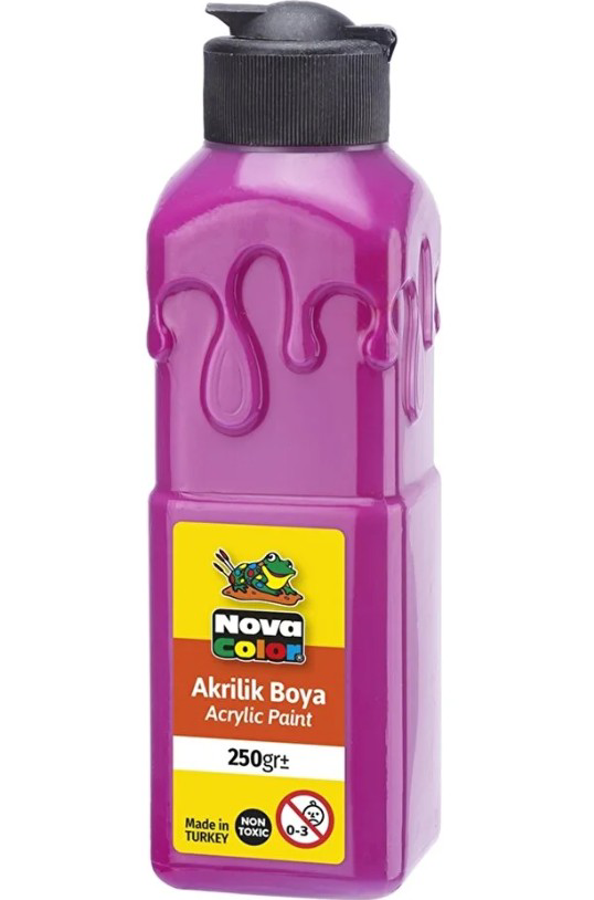 Magenta Akrilik Boya 250 gr 1 Adet Su Bazlı Akrilik Boyası Hobi S