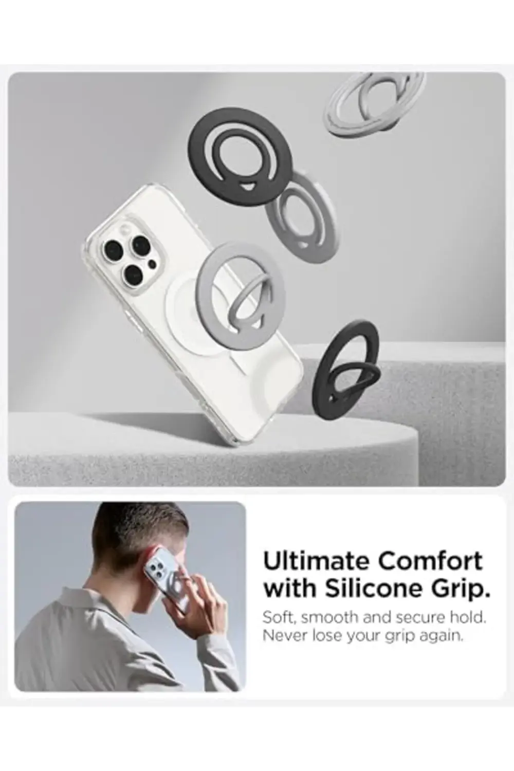 MagFit Dual Pop iPhone için Manyetik Telefon Tutucu MagSafe özell