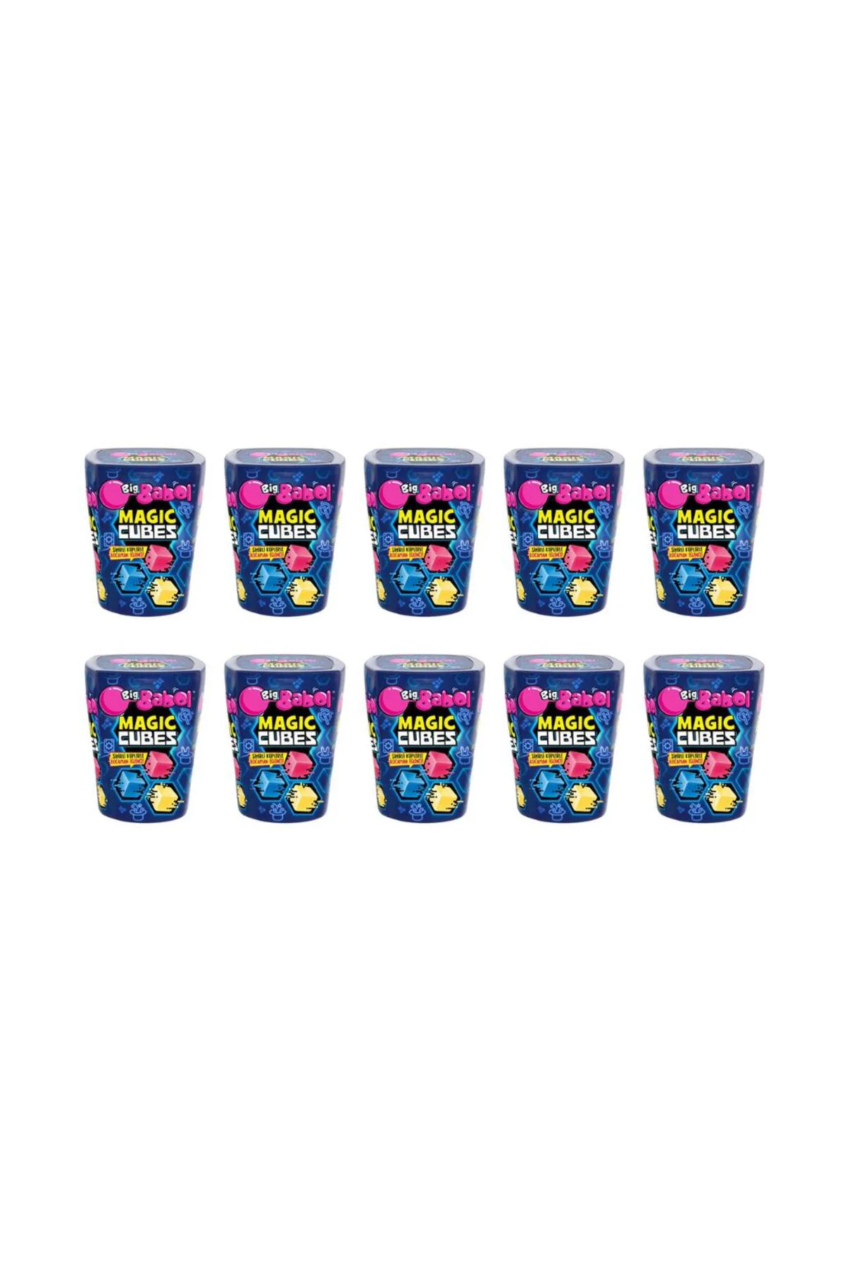 Magic Cubes Karışık Meyve Aromalı Sakız 86 gr x 10 Adet