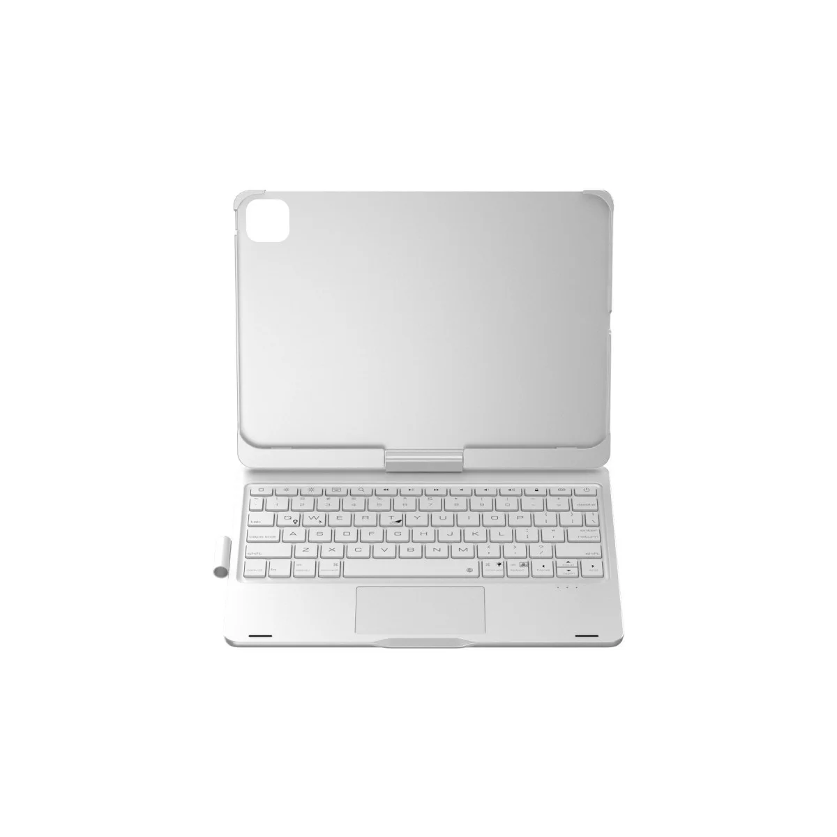 Magic Dönen Klavyeli Tablet Kılıf - iPad Pro 11 (2024) F11 ATS Gümüş