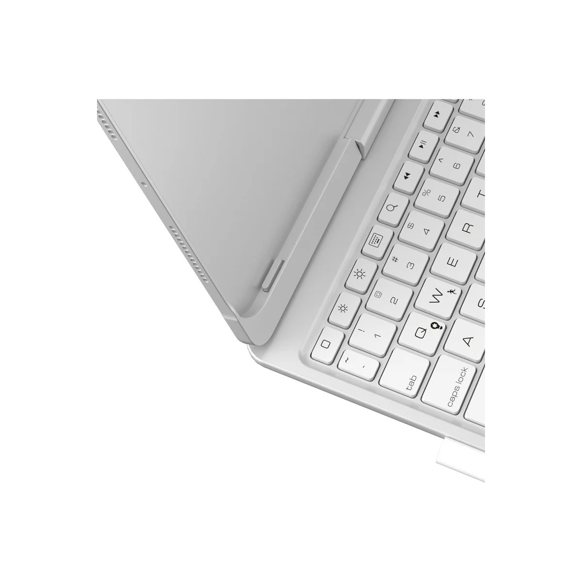 Magic Dönen Klavyeli Tablet Kılıf - iPad Pro 11 (2024) F11 ATS Gümüş