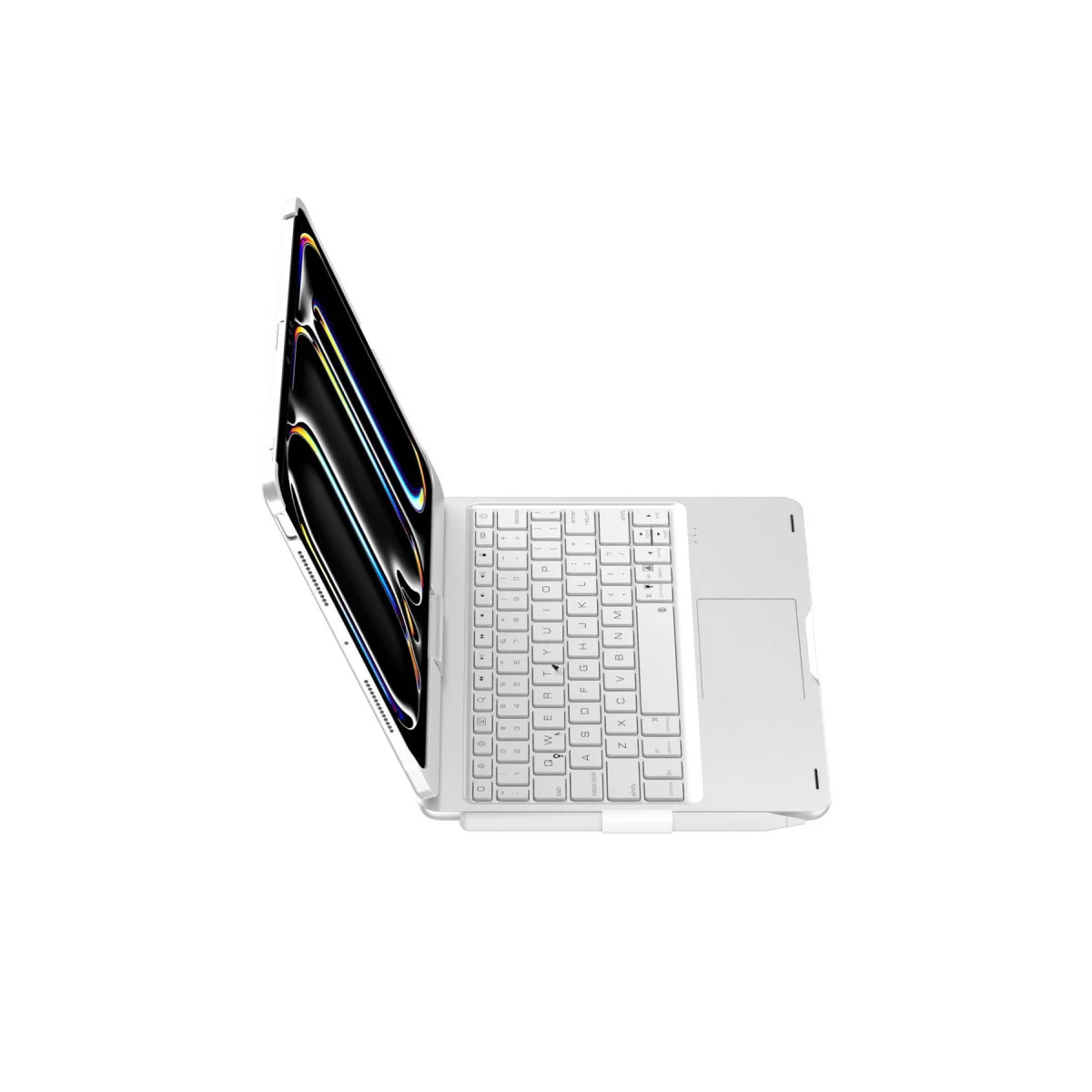 Magic Dönen Klavyeli Tablet Kılıf - iPad Pro 11 (2024) F11 ATS Gümüş