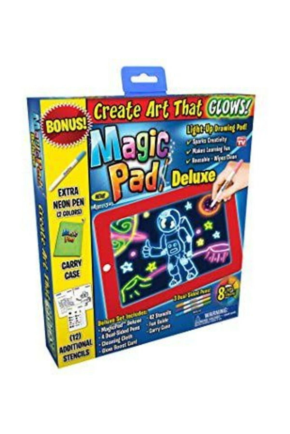 Magic Pad Çuk Eğitici Sihirli Işıklı Kalemli Öğretici Pili Pad