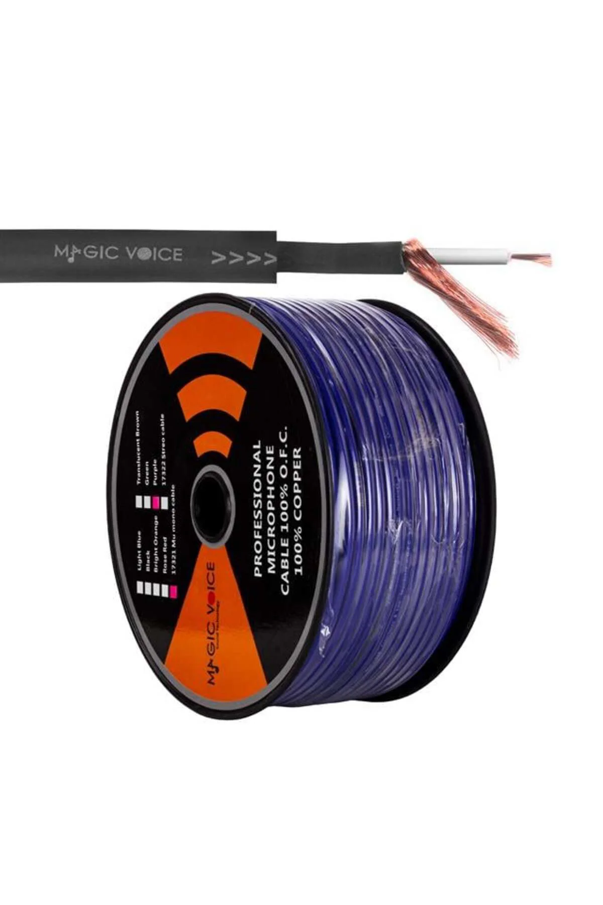 Magicvoice MiKrofon Kablosu Mono 1. KaliTe 100 Metre Mor
