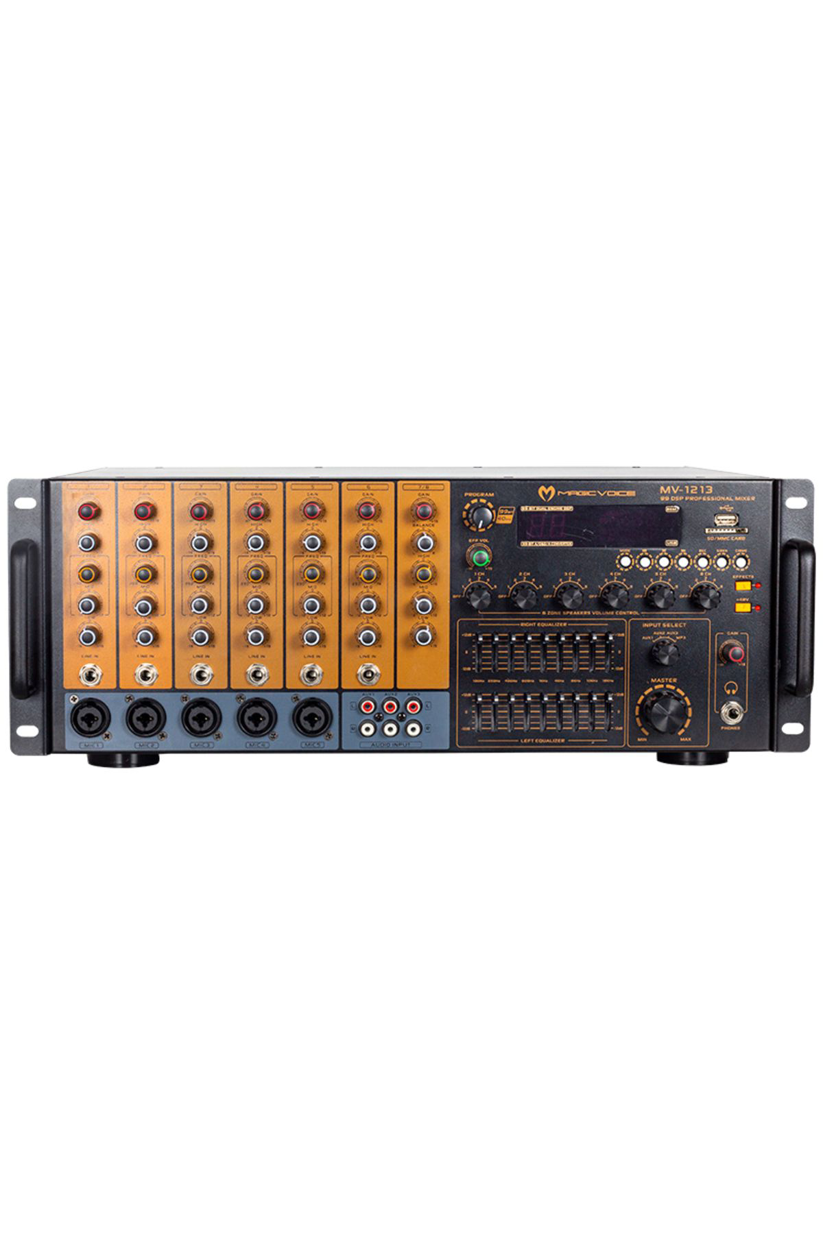 Ok Aksesuar Magicvoice Mv-1213 Küp Mixer Anfi Usb Bt Uk Rms100w  Max 800W 6 Z