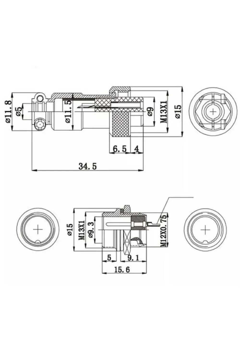 Magicvoice MV-29494 Dişi 4 Pinli Mini Mayk Fiş Magicvoice MV-29494 Dişi 4 Pinli Mini Mayk Fiş