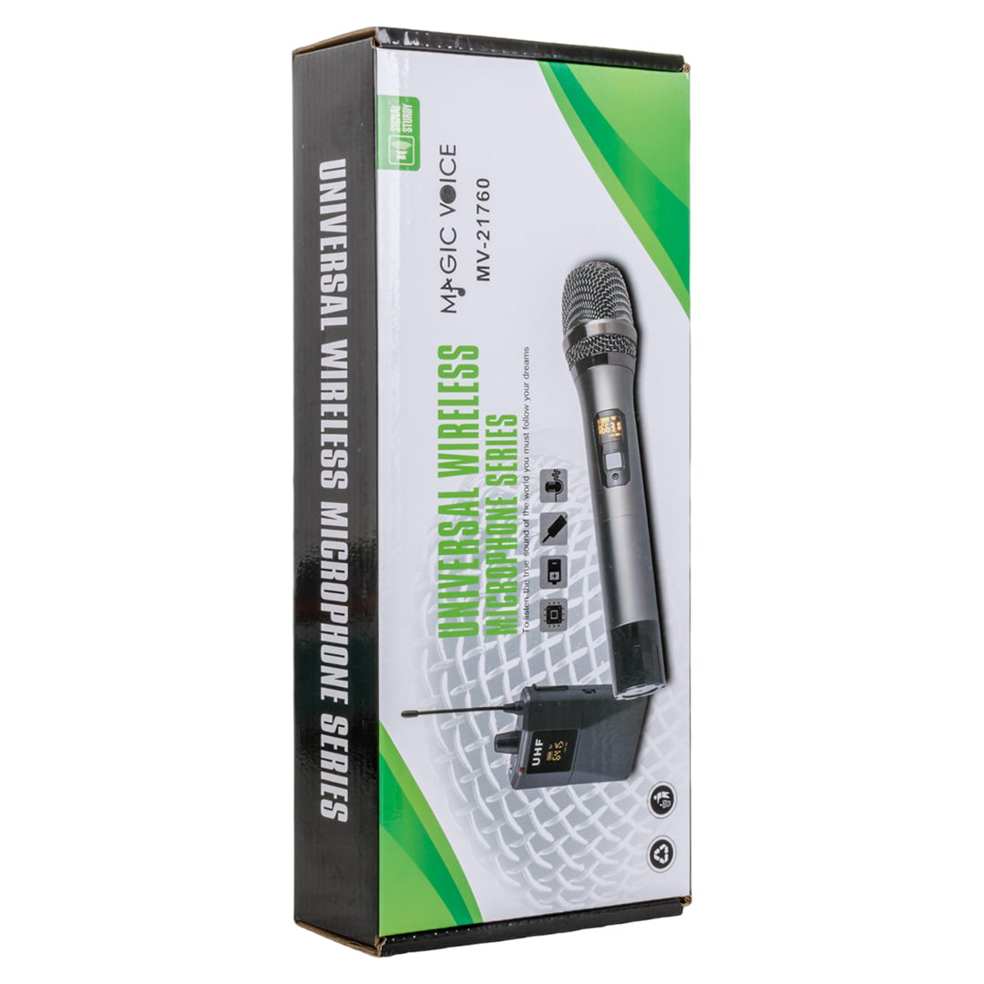 MAGICVOICE MV-21760 UHF EKRANLI KABLOSUZ EL TELSİZ MİKROFON (4741