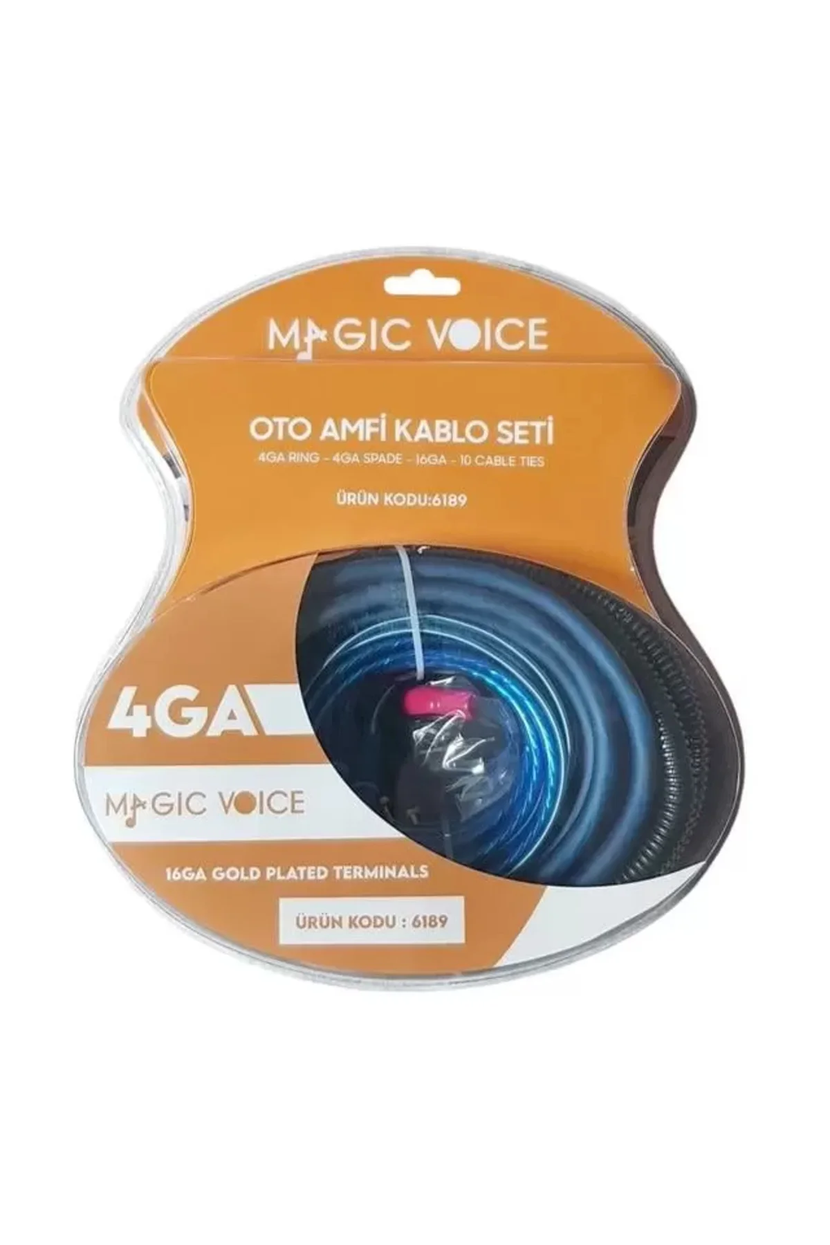Magicvoice Mv-6189 4Ga Oto Amfi - Anfi Kablo Seti 120A Sigorta Da