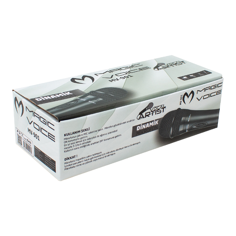 MAGICVOICE MV-901 DİNAMİK PROFESSIONAL KABLOLU EL MİKROFONU ( 2.5