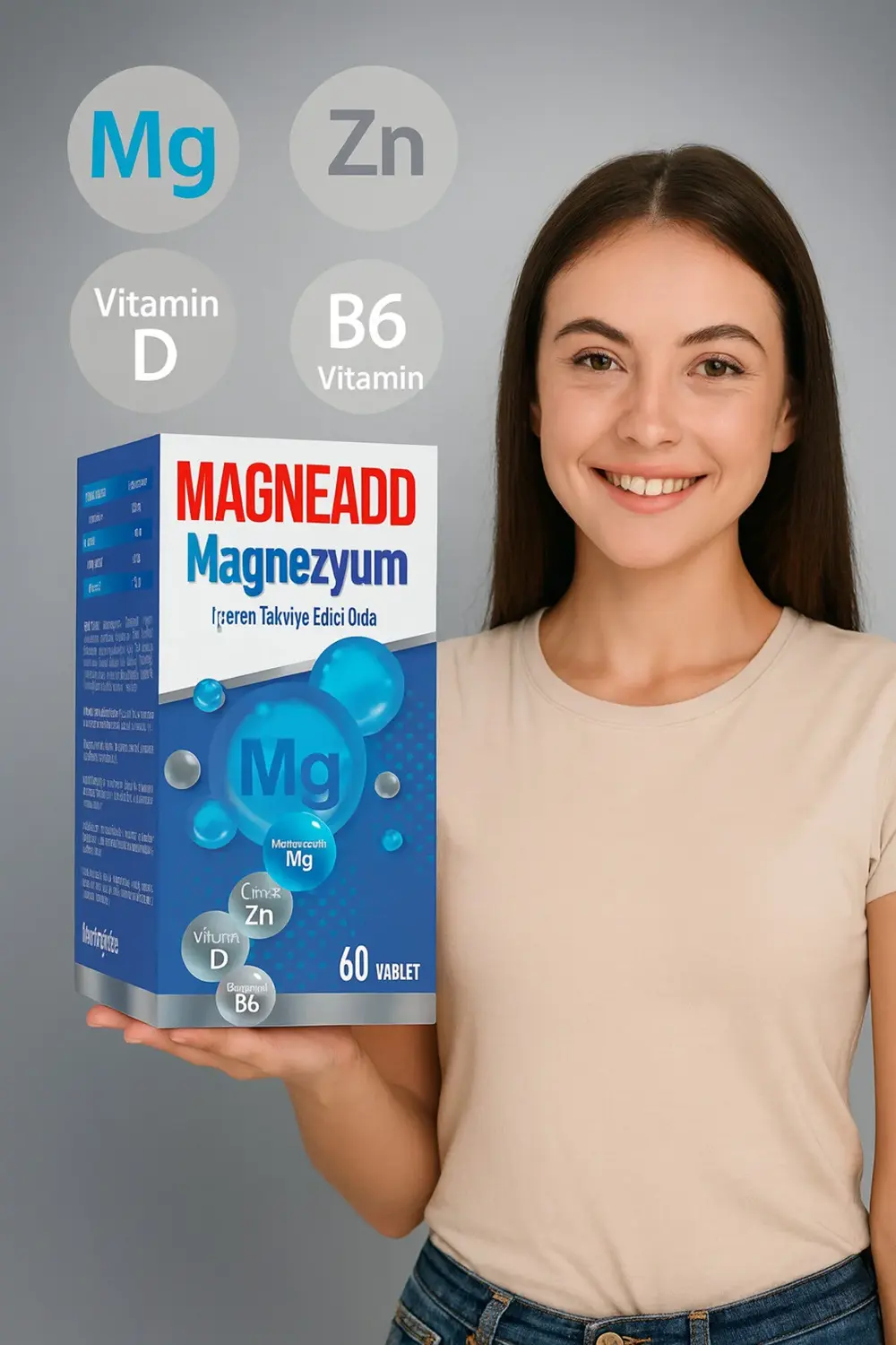 MAGNEAADD MAGNEZYUM COMPLEX 60TB (2 ADET)