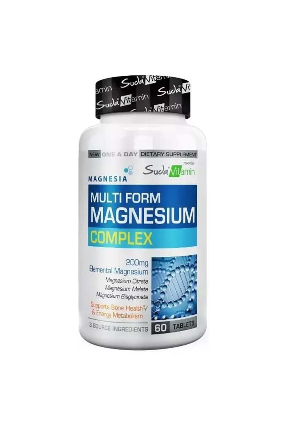 Suda Vitamin Magnesium Complex 60 Tablet Magnezyum Sitrat, Bisglisinat, Malat 