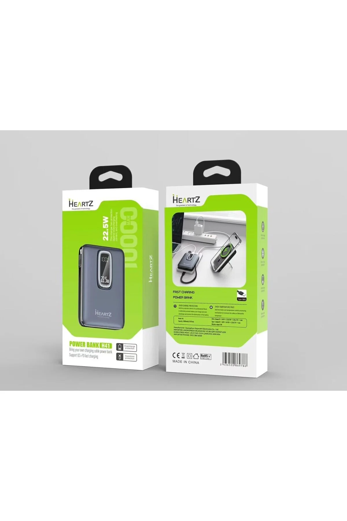 Magnetic PowerBank, 10000mAh Kablosuz Hızlı Şarj MagSafe Uyumlu L